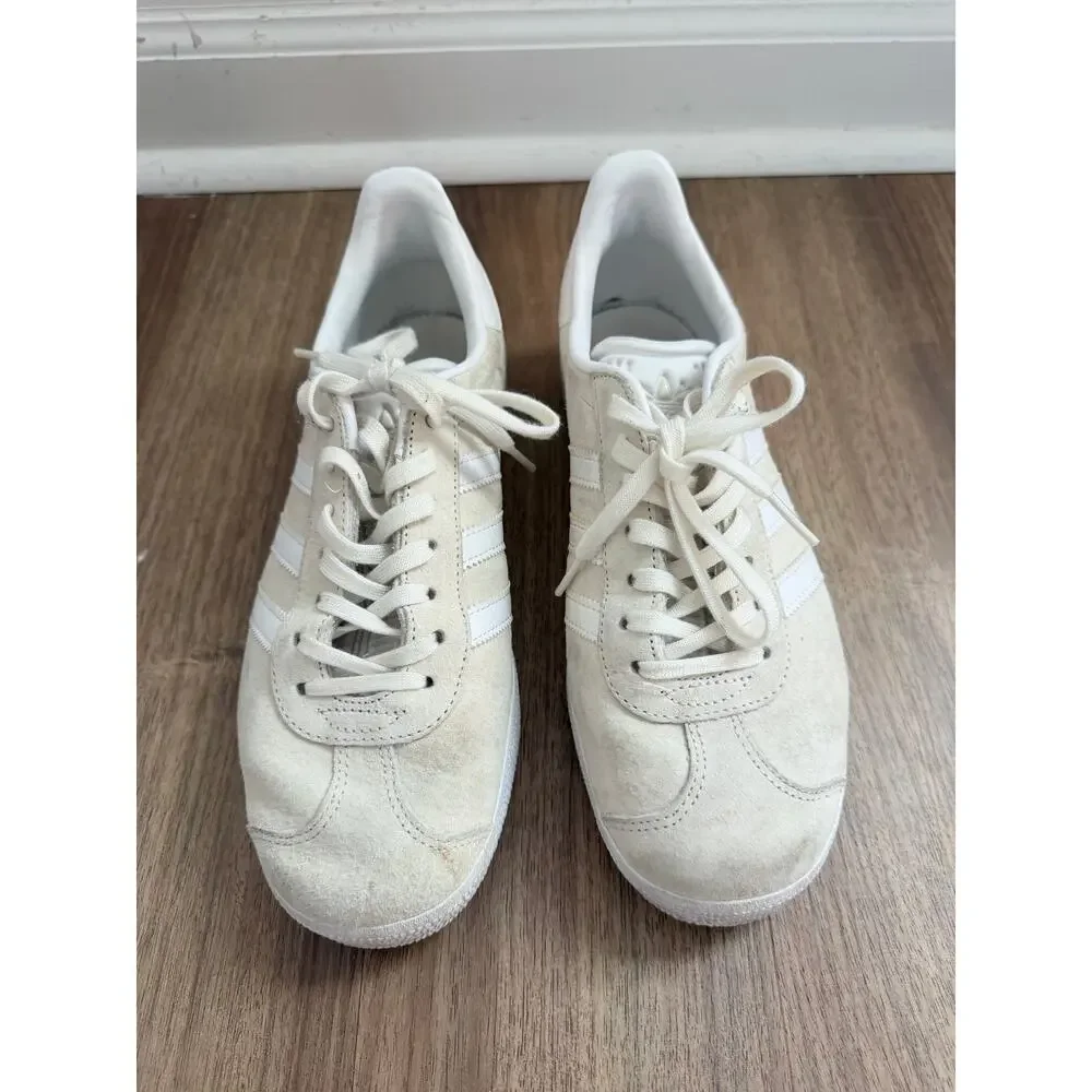 Adidas Gazelle Cream Low-Too Suede Sneakers-Size 7